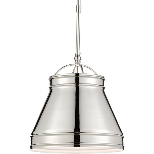 Lumley 1 Light 13 inch Polished Nickel Pendant Ceiling Light