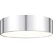 Harley 4 Light 20 inch Chrome Flush Mount Ceiling Light
