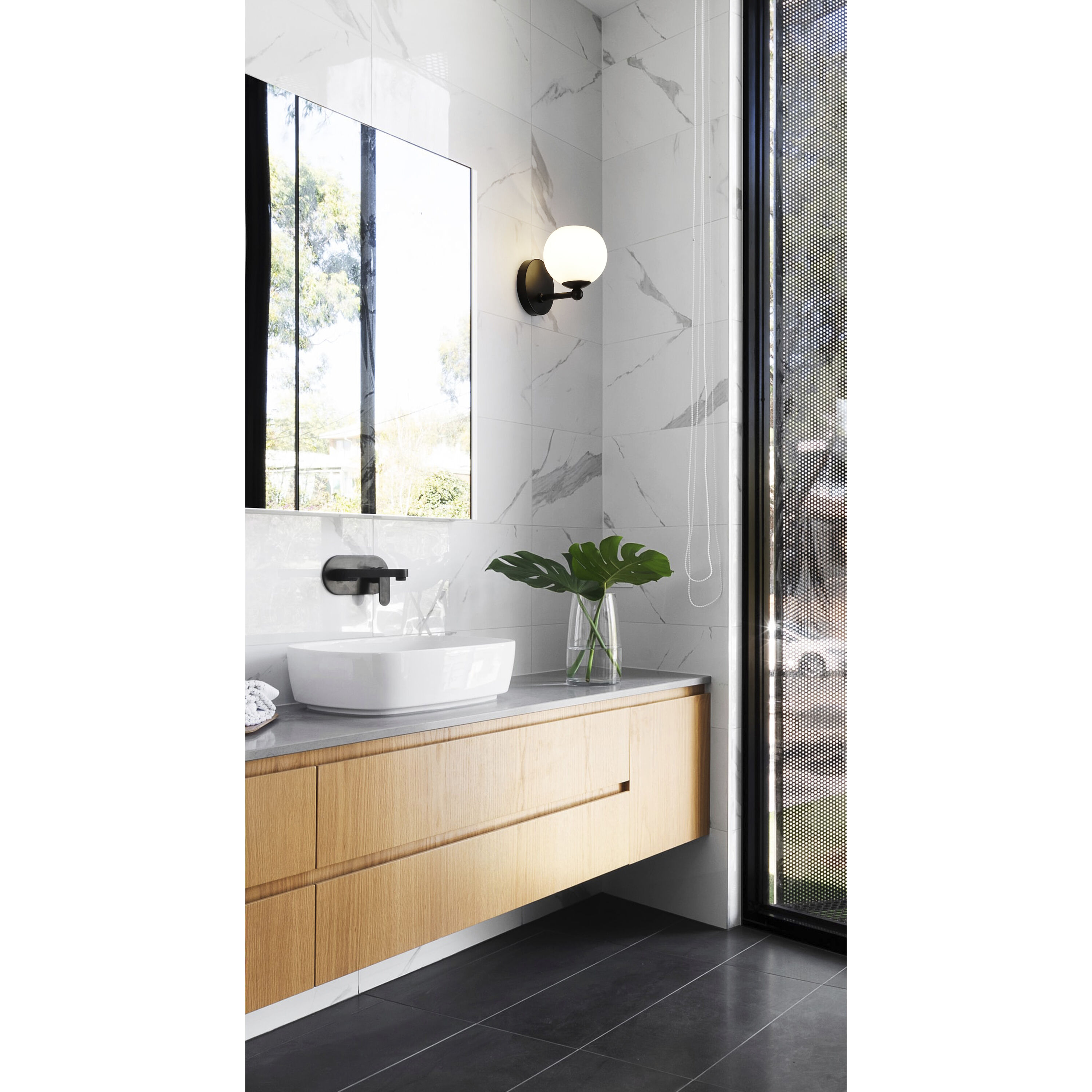 Neoma 1 Light 5.25 inch Matte Black Wall Sconce Wall Light