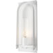 Triomphe 1 Light 27.2 inch White Outdoor Sconce in Seeded Clear, Large