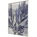 Silver Isle Blue and Metallic Canvas