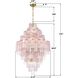 Addis 20 Light 31.5 inch Aged Brass Chandelier Ceiling Light in Spring