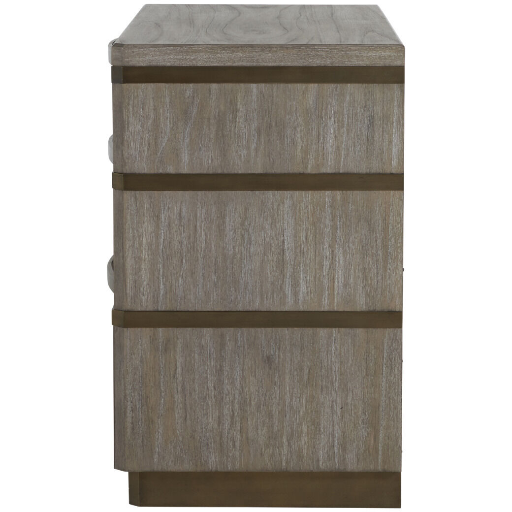 Gillespie Brushed Grey / Stained Brass Chest