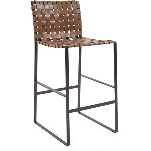 Irving 40 inch Buffalo Brown/Black Barstool