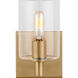 Fullton 1 Light 4.75 inch Satin Brass Bath Vanity Wall Light