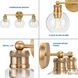 Hansford 3 Light 25 inch Vintage Brass Bath Vanity Wall Light