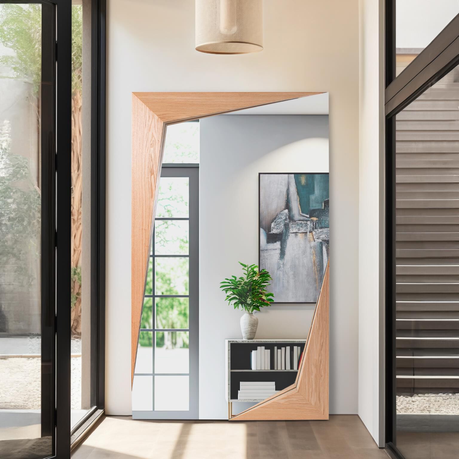 Mojgan 78.5 X 47 inch Natural Mirror