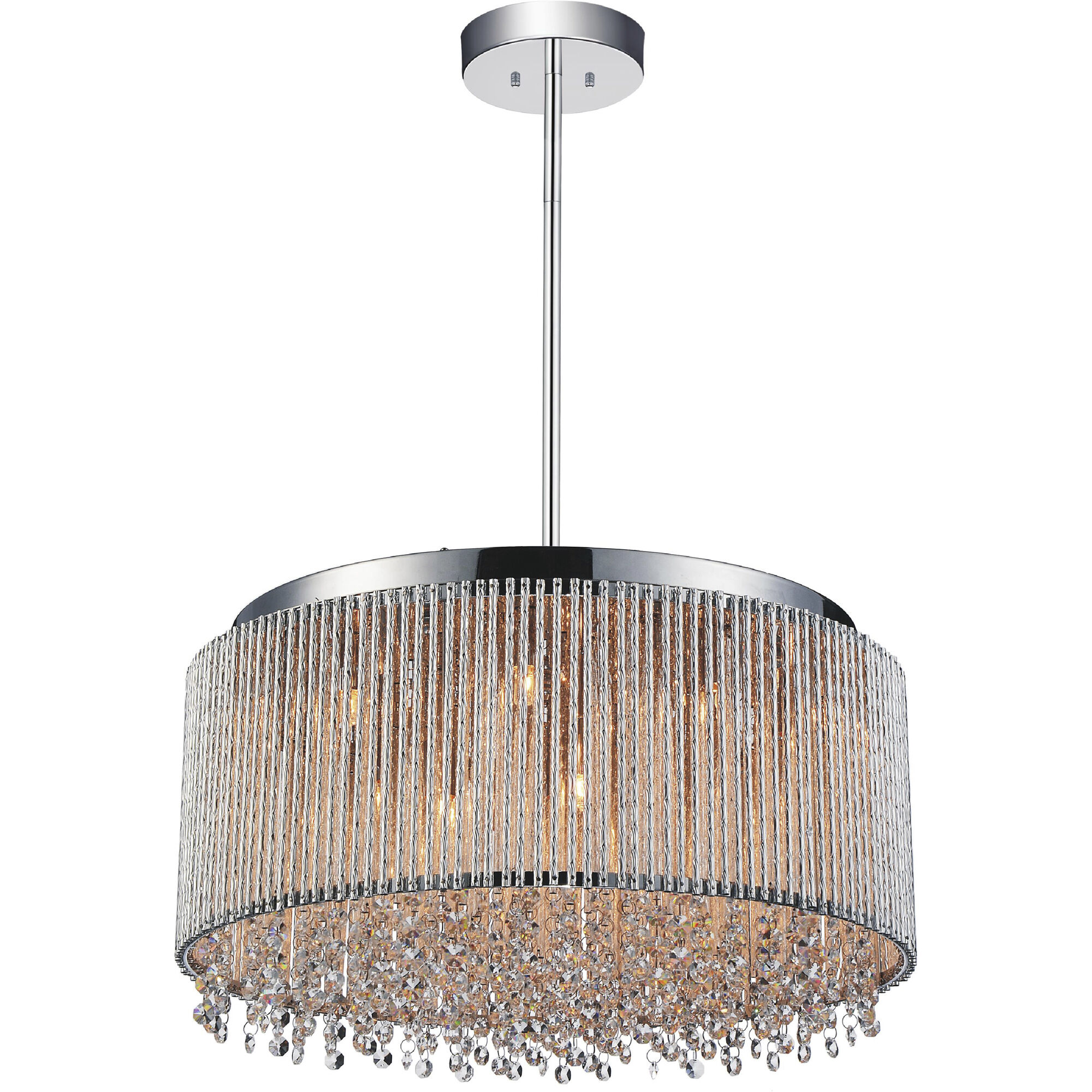 24 inch drum hot sale chandelier