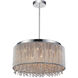 Claire 14 Light 24 inch Chrome Drum Shade Chandelier Ceiling Light