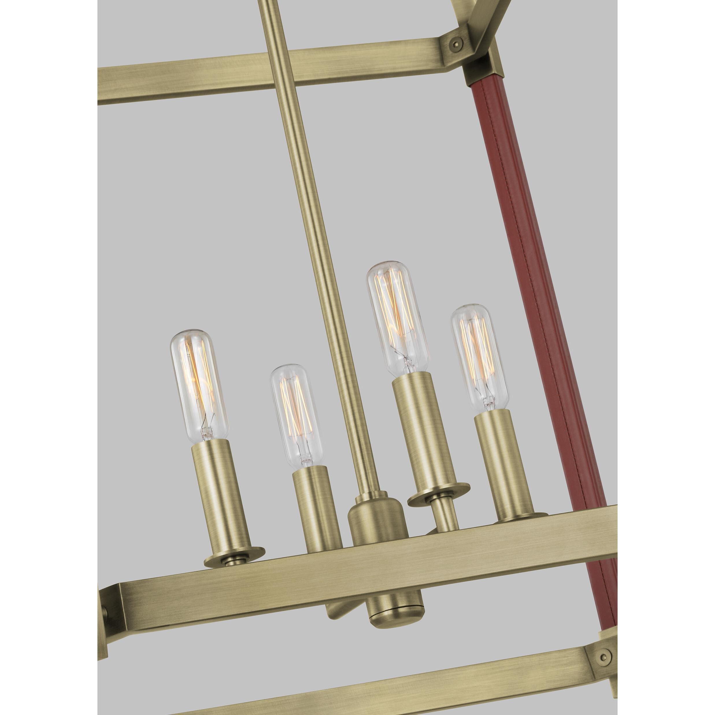 Hadley 4 Light 15.75 inch Time Worn Brass Pendant Ceiling Light