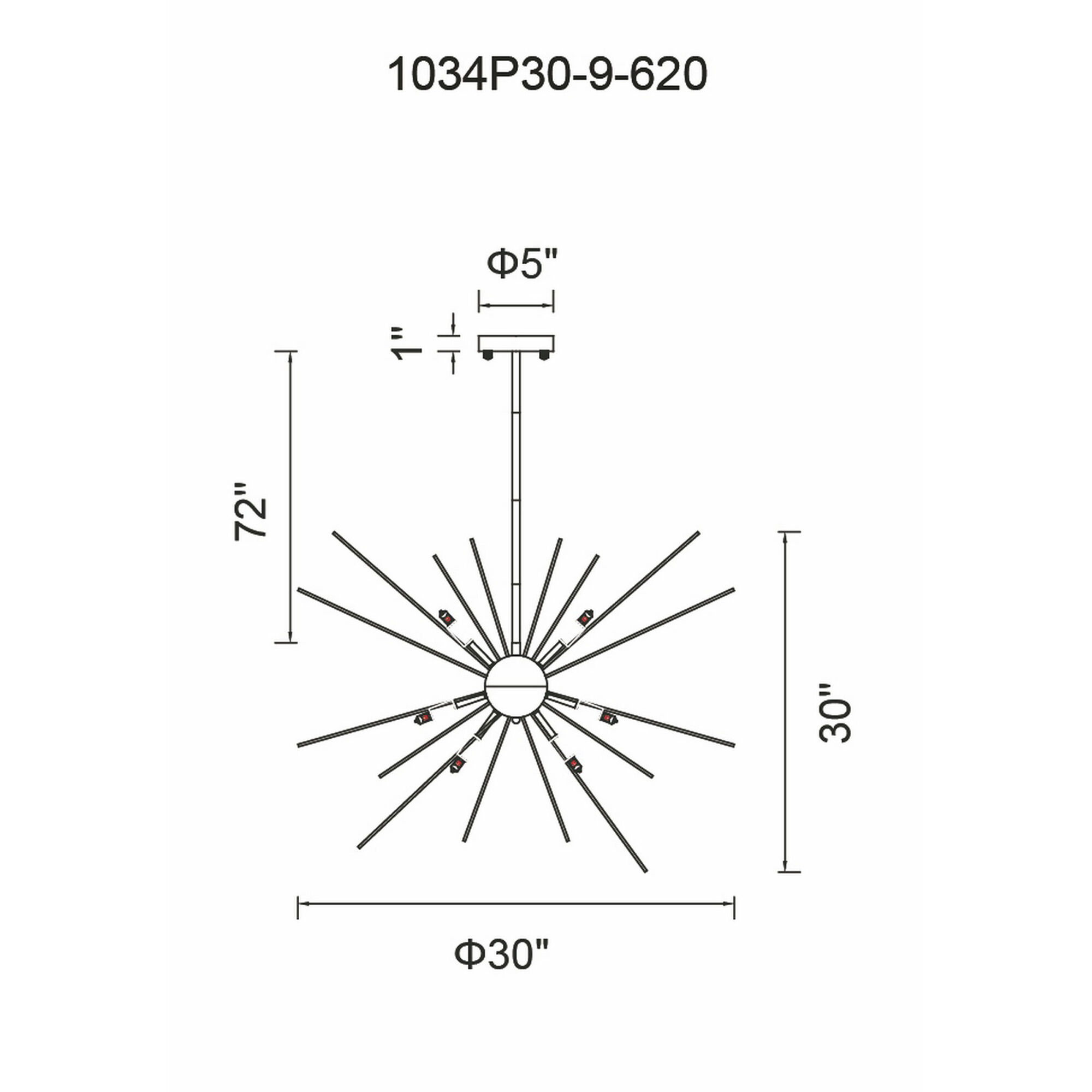 Savannah 9 Light 30 inch Gold Leaf Chandelier Ceiling Light