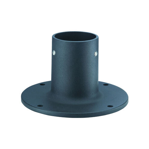 Cast Aluminum 5 inch Matte Black Exterior Lamp Post Flange Base
