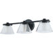 Cone LED 22 inch Black Bath Vanity Light Wall Light