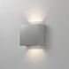 Alumilux Cube LED 7 inch Satin Aluminum ADA Wall Sconce Wall Light