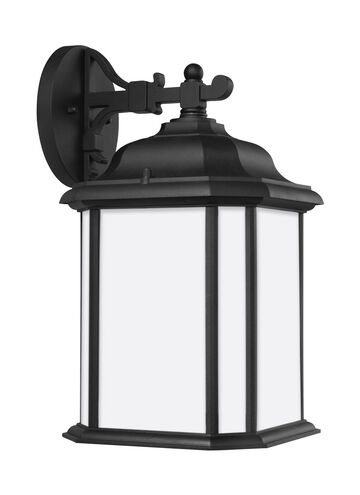 Kent 1 Light 15 inch Black Outdoor Wall Lantern, Large