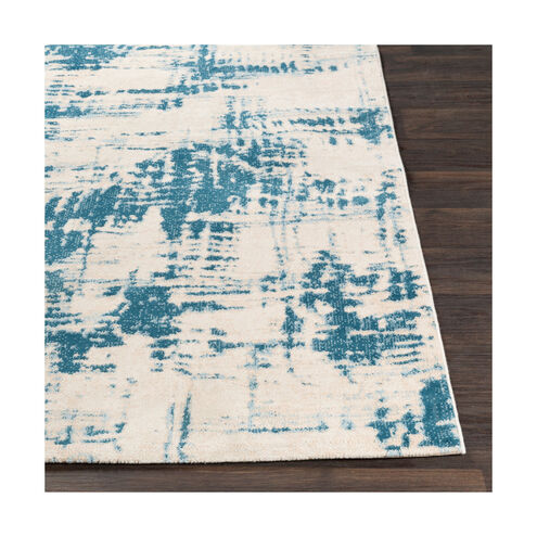 Notting Hill 35 X 24 inch Teal/Pale Blue/Beige/White Rugs, Rectangle