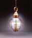 Onion 1 Light 18 inch Verdi Gris Hanging Lantern Ceiling Light in Clear Glass, Medium