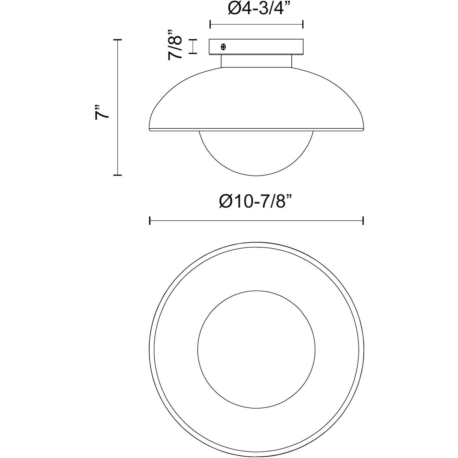 Alora Mood Rubio 1 Light 10.88 inch Matte Black Flush Mount Ceiling Light