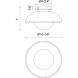 Alora Mood Rubio 1 Light 10.88 inch Matte Black Flush Mount Ceiling Light