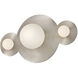 Lisa McDennon Rhea LED 10 inch Polished Nickel Vanity Light Wall Light