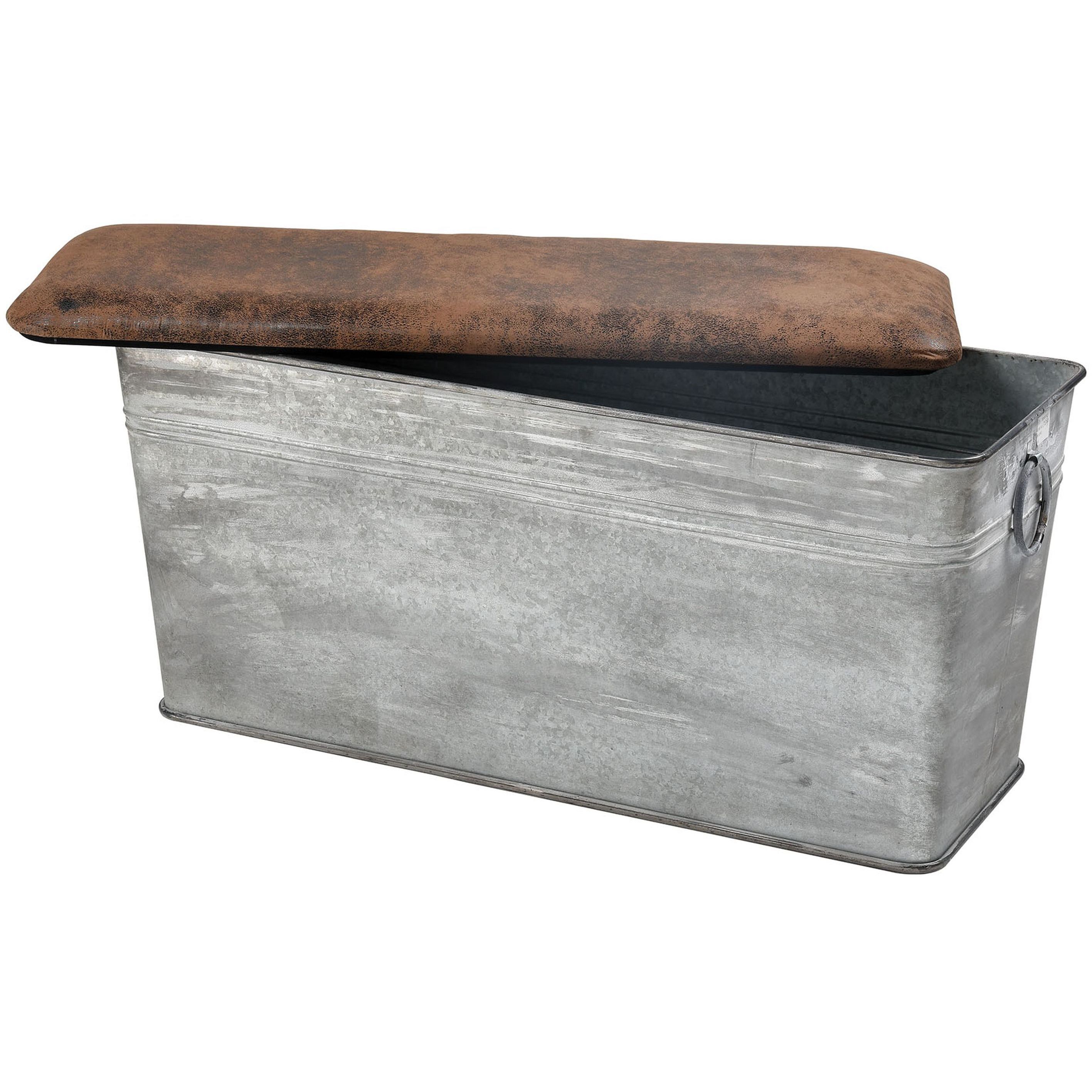 Norfolk Galvanized with Natural Bench