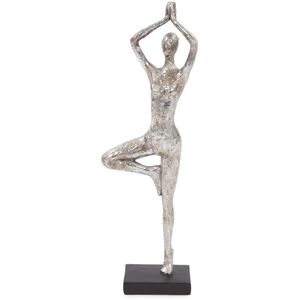 Yoga Pose Silver Figure, Tree