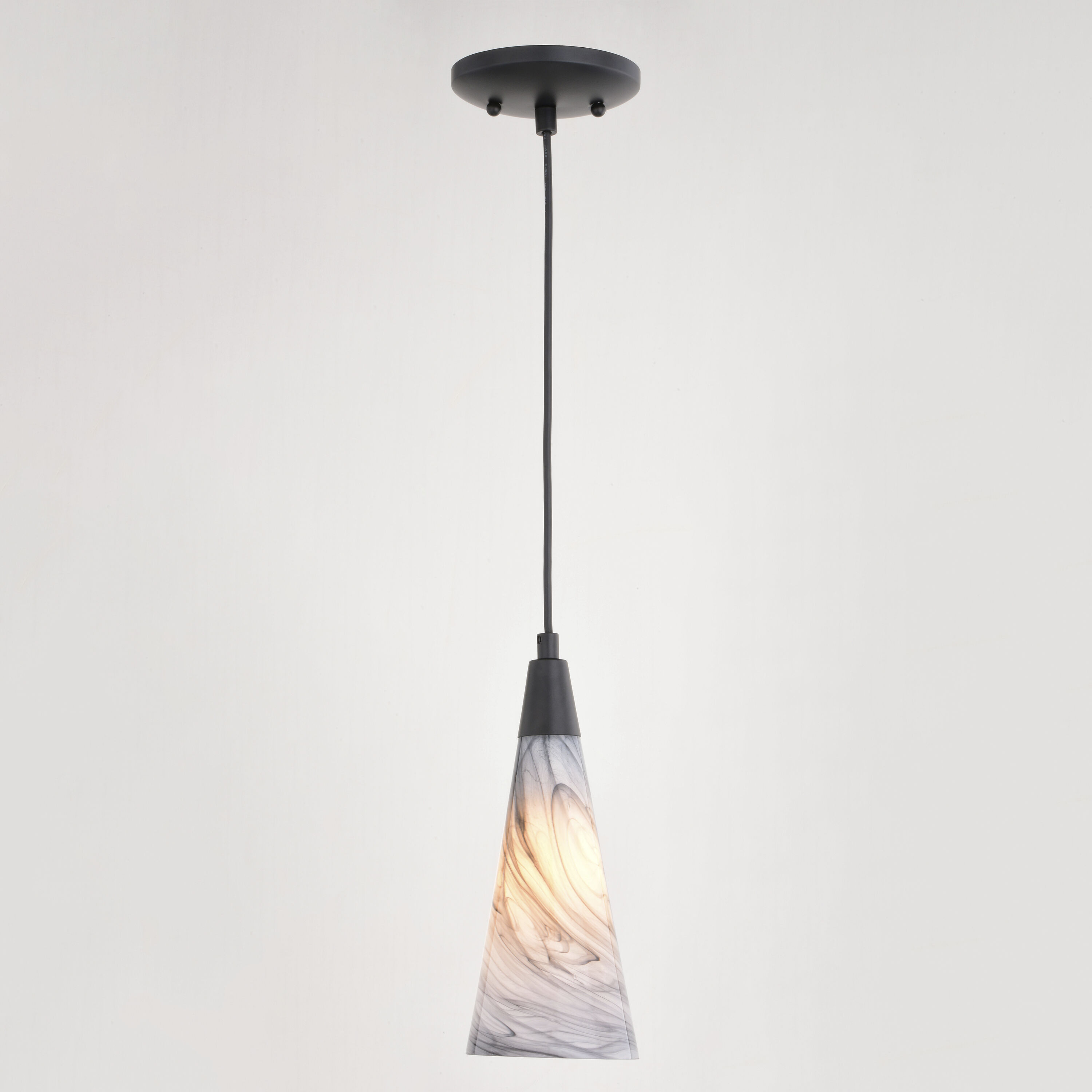 Milano LED 4.25 inch Matte Black Mini Pendant Ceiling Light