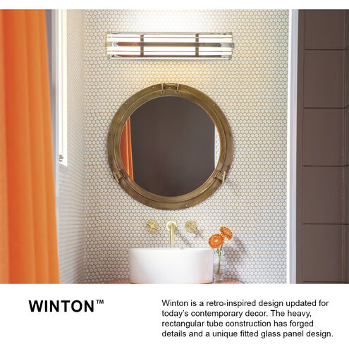 Winton LED 37 inch Chrome Vanity Light Wall Light