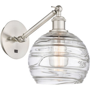 Ballston Athens Deco Swirl LED 8 inch Brushed Satin Nickel Sconce Wall Light