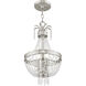 Valentina 3 Light 10 inch Brushed Nickel Pendant Ceiling Light