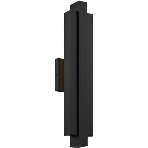 Arrow LED 22 inch Black Outdoor Wall Light in 3000K, dweLED