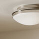 Bretta 3 Light 17.75 inch Polished Nickel Flush Mount Ceiling Light