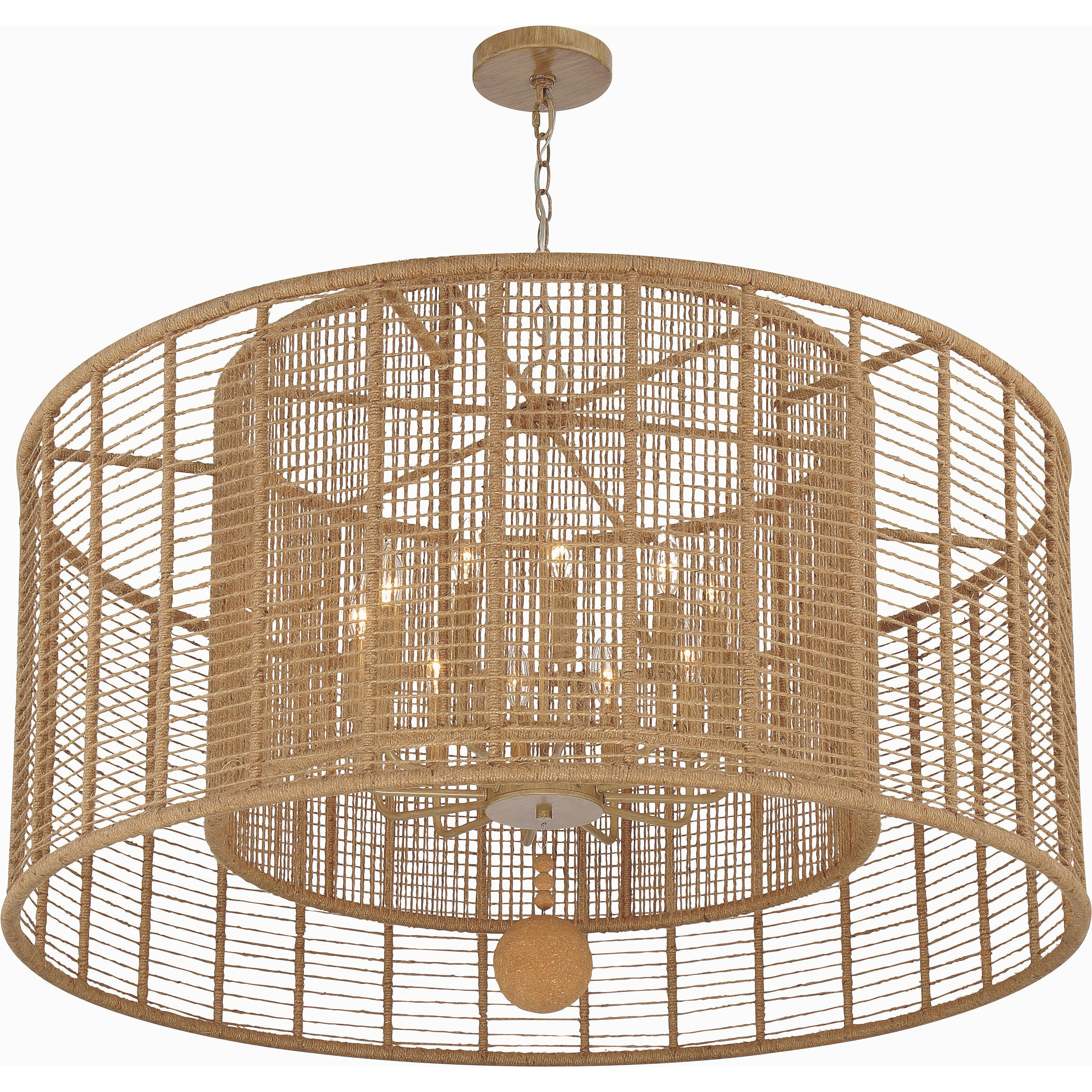 Jayna 12 Light 42.75 inch Burnished Silver Chandelier Ceiling Light