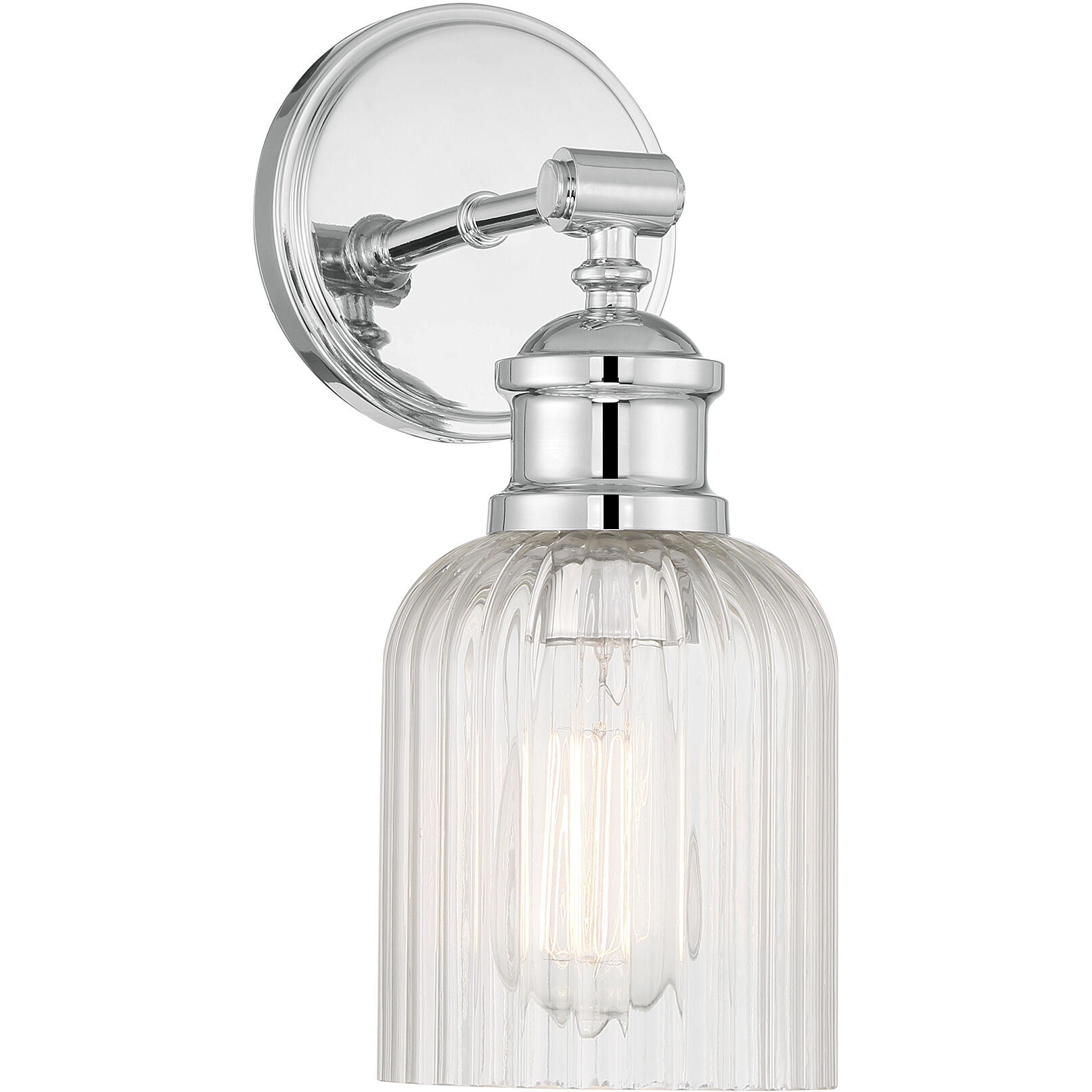 Vintage 1 Light 5 inch Chrome Wall Sconce Wall Light