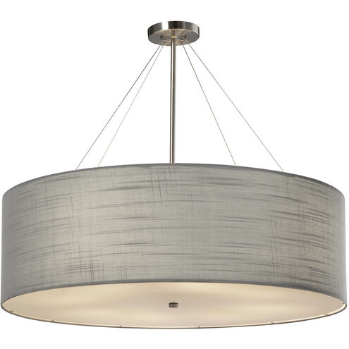 Textile LED 36 inch Brushed Nickel Pendant Ceiling Light