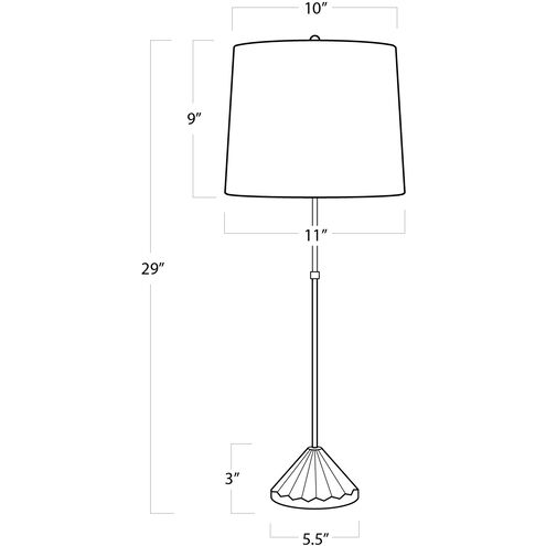Coastal Living Parasol 29 inch 100.00 watt Gold Leaf Table Lamp Portable Light