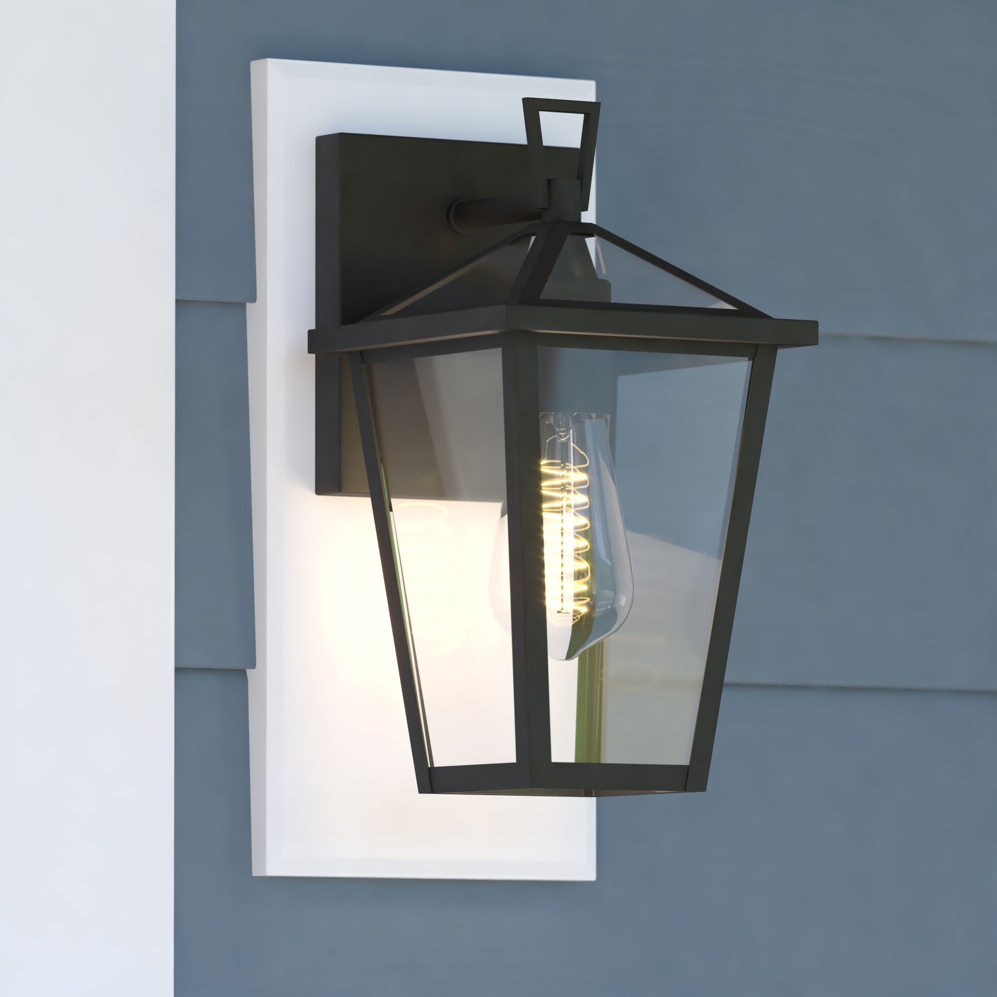 Derby LED 11.25 inch Matte Black Outdoor Wall