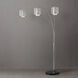 Marilyn 90 inch 60 watt Polished Chrome and Black Arc Floor Lamp Portable Light