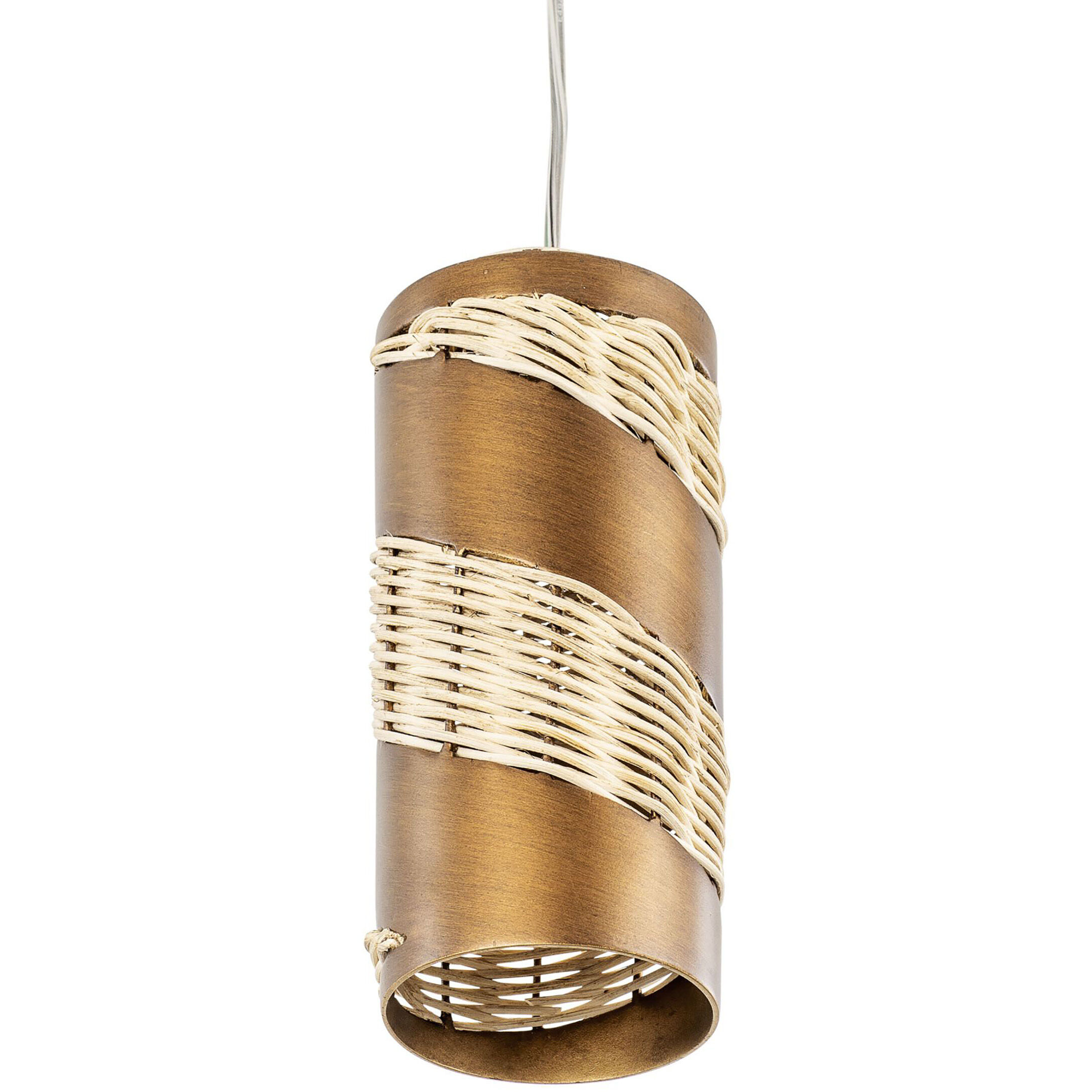 Flow 1 Light 4 inch Baguette Mini Pendant Ceiling Light, Smithsonian Collaboration