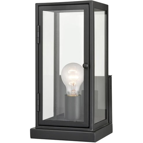 Foundation 1 Light 12 inch Matte Black Outdoor Sconce