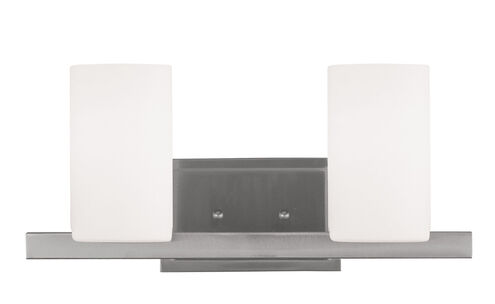 Astoria 2 Light 17 inch Brushed Nickel Bath Vanity Wall Light