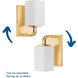 Cowan 1 Light 6 inch Satin Brass Bath Vanity Wall Light