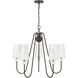 Sheldon 5 Light 32 inch Mediterranean Bronze Chandelier Ceiling Light