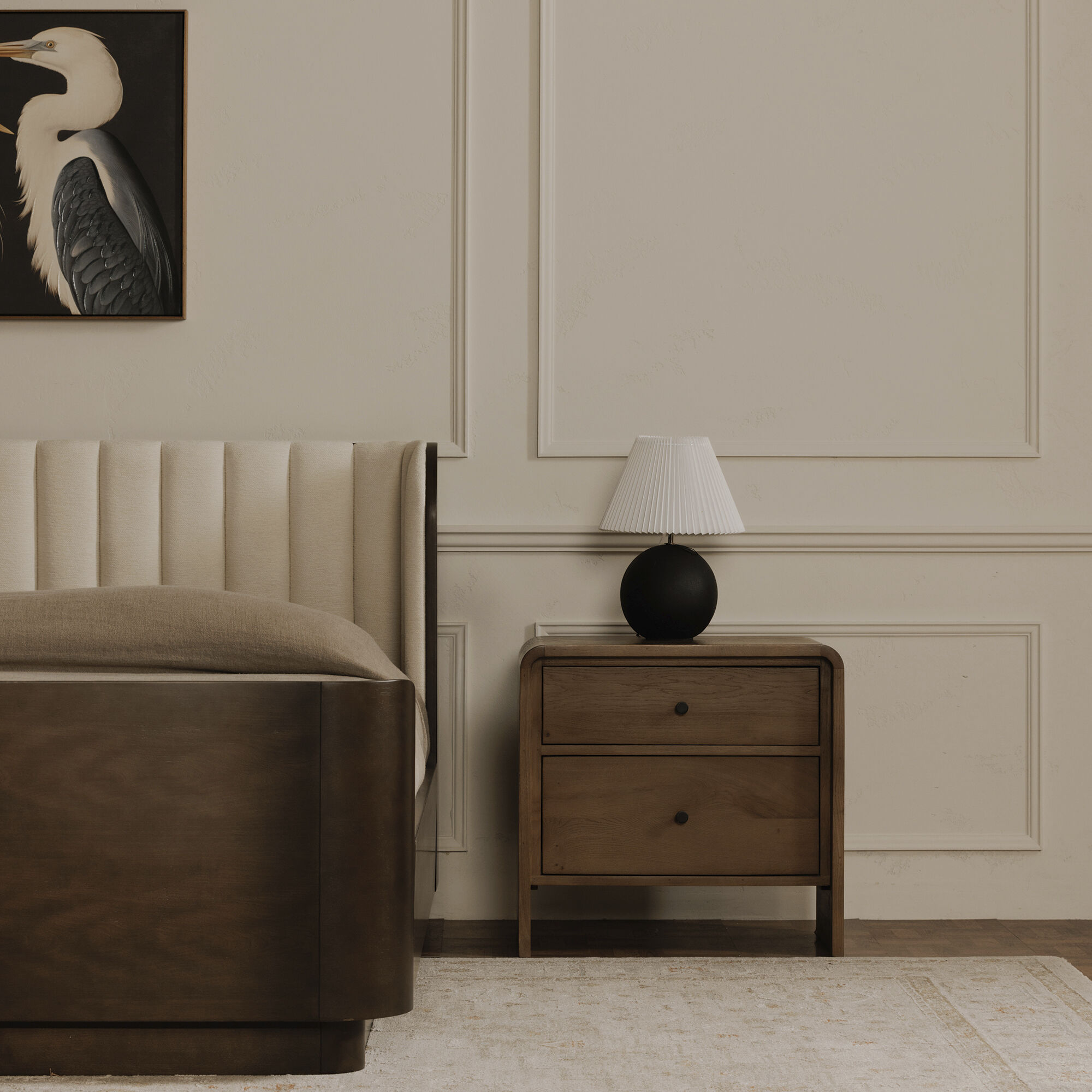 Scarlette White Bed, King