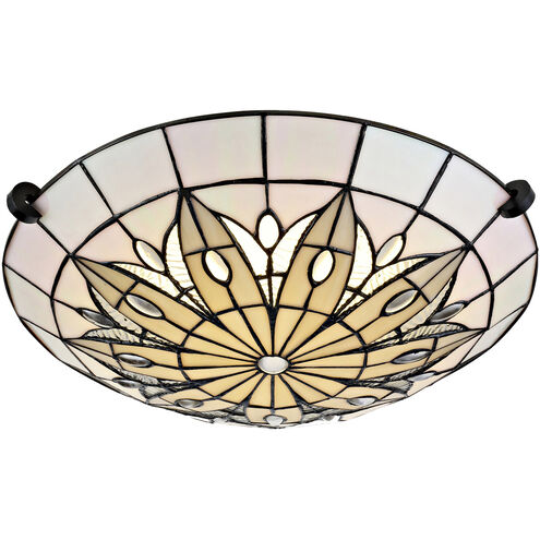 Annad LED LED 16 inch Black Flush Mount Ceiling Light
