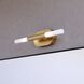 Fulton LED 4.5 inch Satin Brass Bathroom Light Wall Light
