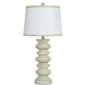Abbott 30.5 inch 100 watt Pettye Ivory and White Table Lamp Portable Light