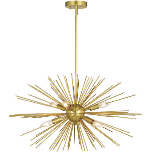 Nikko 6 Light 28 inch Gold Pendant Ceiling Light