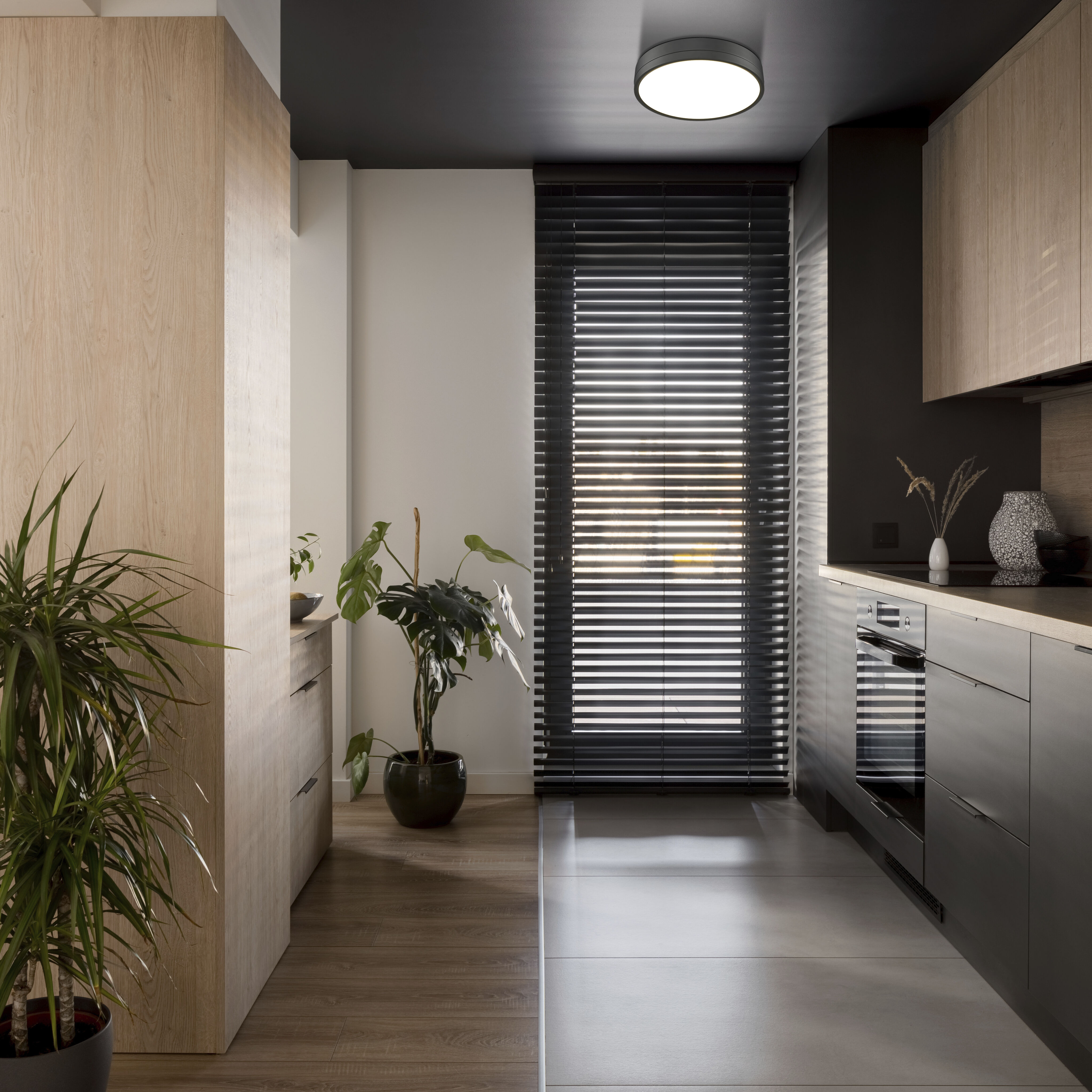 Algar LED 12 inch Matte Black Flush Mount Ceiling Light