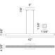 Presley LED 1.63 inch Matte White Chandelier Ceiling Light